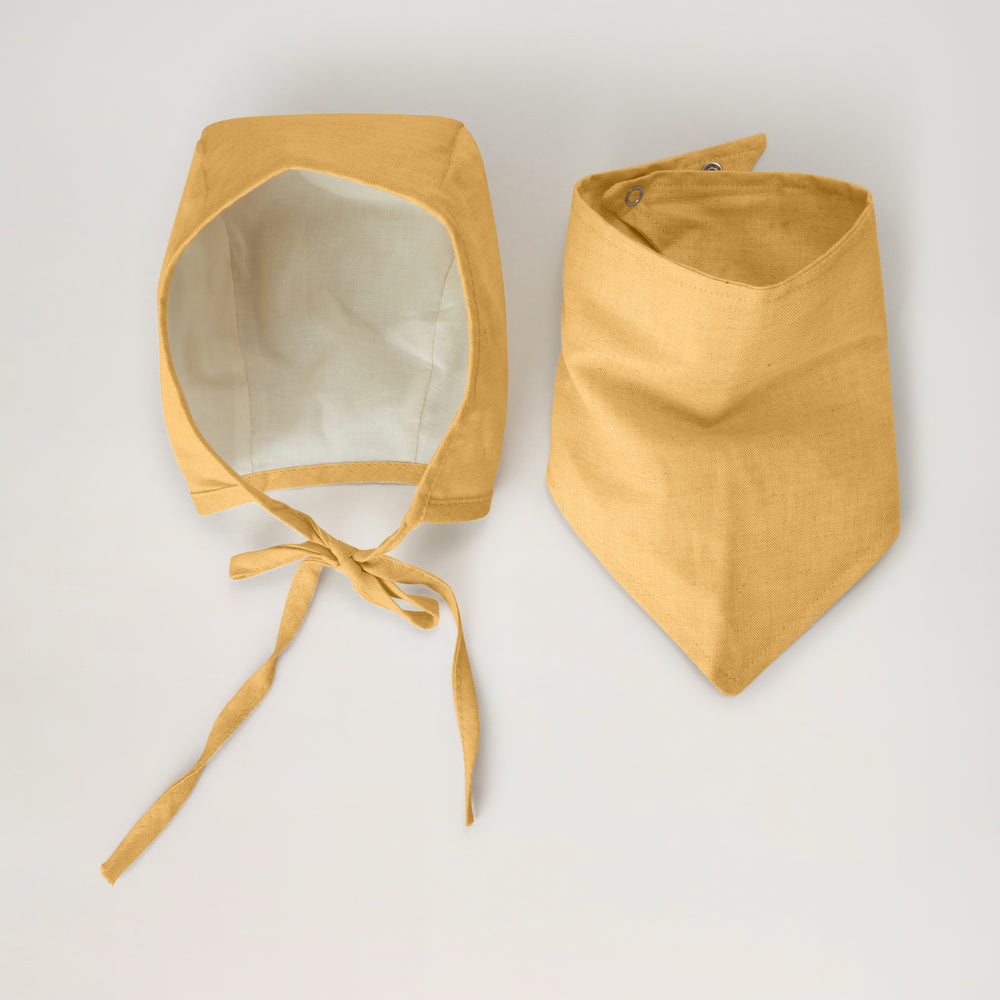 Linen Drool Bib - New!